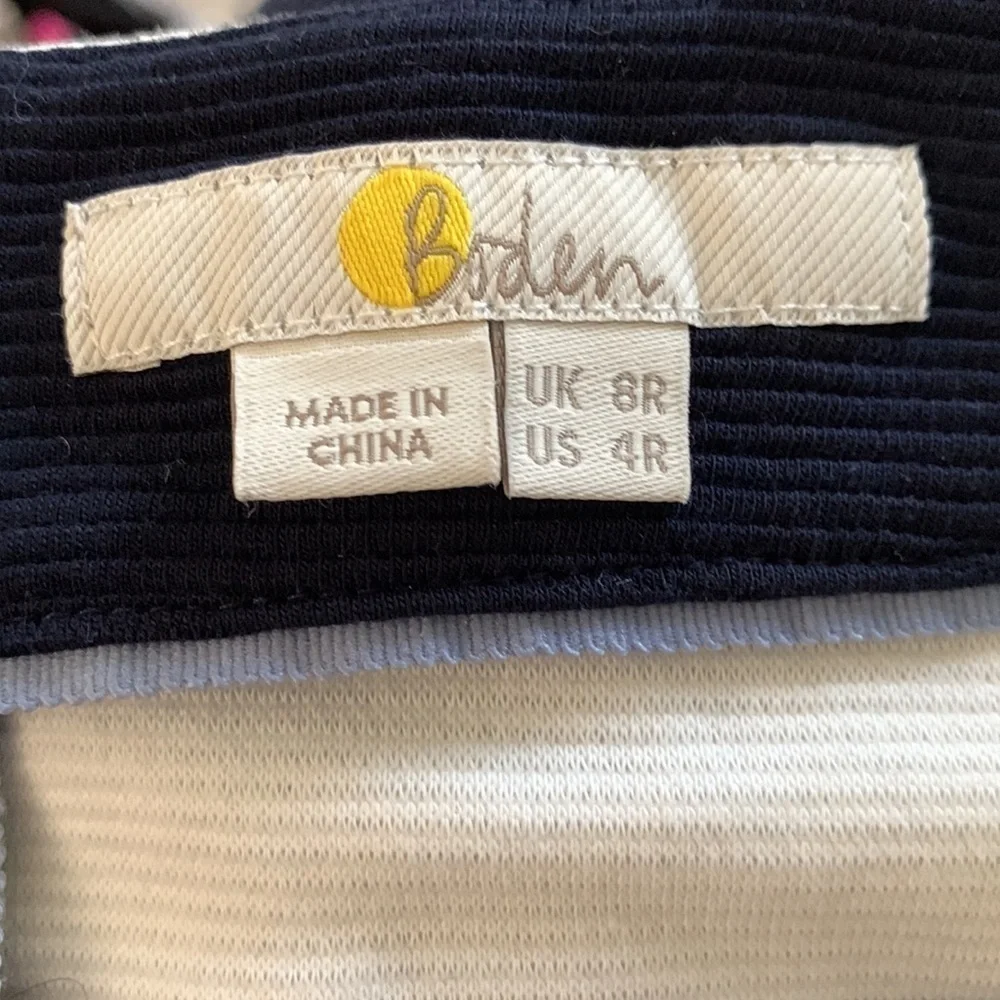 Boden dress color block midi casual career blue white size 4R - Picture 7 of 15